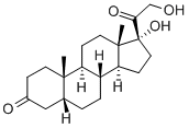 5-BETA-PREGNAN-17,21-DIOL-3,20-DIONE Struktur