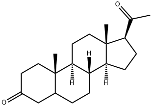 5α-Pregnane-3,20-dione Struktur