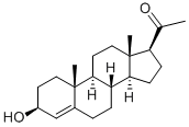 4-Pregnene-3beta-ol-20-one Struktur