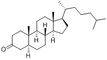 5α-コレスタ-3-オン 化学構造式