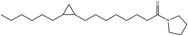 1-[8-(2-Hexylcyclopropyl)octanoyl]pyrrolidine 结构式