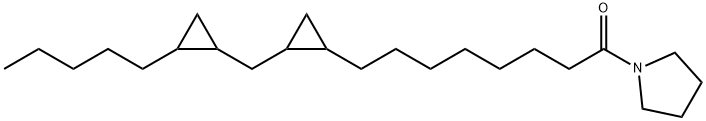 1-[8-[2-[(2-Pentylcyclopropyl)methyl]cyclopropyl]octanoyl]pyrrolidine Structure