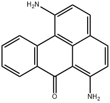 1,6-ジアミノ-7H-ベンゾ[de]アントラセン-7-オン 化学構造式