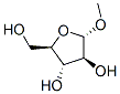 Α-D-ARABINOFURANOSIDE, METHYLΑ-D-阿拉伯呋喃糖苷, 甲基, 56607-40-0, 结构式