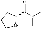 2-Pyrrolidinecarboxamide,N,N-dimethyl-,(2R)-(9CI) Struktur
