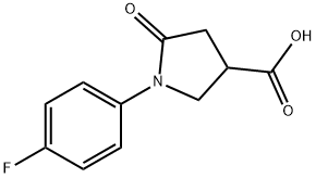 1-(4-氟-苯基)-5-氧代吡咯烷三羧酸, 56617-43-7, 结构式