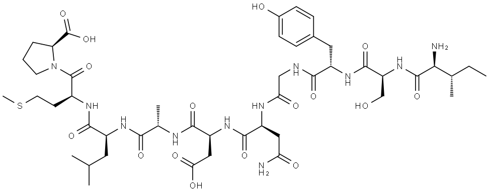 淀粉样β/ A4蛋白前体（586-595） 结构式