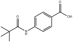 4-[(2,2-ジメチル-1-オキソプロピル)アミノ]安息香酸 化学構造式