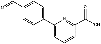 6-(4-甲酰基苯基)-2-吡啶甲酸, 566198-31-0, 结构式