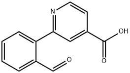 2-(2-Formylphenyl)-isonicotinic acid Structure