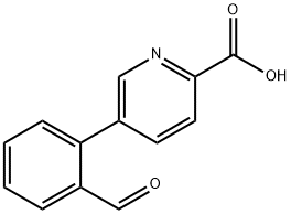 5-(2-甲酰基苯基)吡啶甲酸, 566198-45-6, 结构式