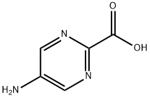 5-アミノピリミジン-2-カルボン酸 化学構造式