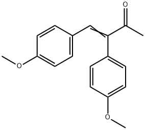 3,4-Bis(p-methoxyphenyl)-3-buten-2-one Structure