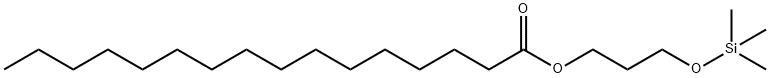 Palmitic acid 3-[(trimethylsilyl)oxy]propyl ester Structure