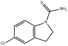 1H-Indole-1-carbothioamide,  5-chloro-2,3-dihydro- Structure