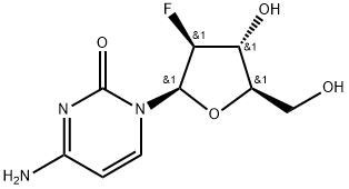 4-氨基-1-(2-脱氧-2-氟-beta-D-阿拉伯呋喃基)-2(1H)-嘧啶酮,56632-83-8,结构式