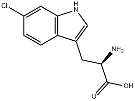 6-氯-D-色氨酸 结构式