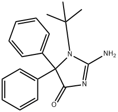 2-Amino-1-(1,1-dimethylethyl)-1,5-dihydro-5,5-diphenyl-4H-imidazol-4-one Structure