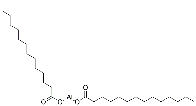 ビス(テトラデカン酸)ヒドロキシアルミニウム 化学構造式