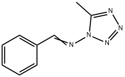 5-METHYL-1-BENZALAMINO-TETRAZOLE Struktur