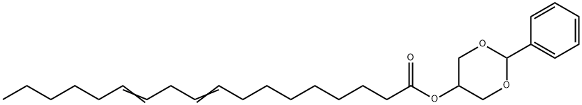 9,12-Octadecadienoic acid 2-phenyl-1,3-dioxan-5-yl ester Structure