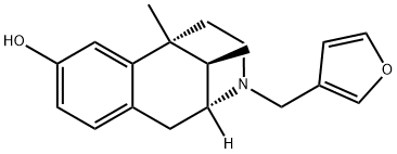 [2R,6R,11R,(-)]-1,2,3,4,5,6-Hexahydro-6,11-dimethyl-3-(3-furanylmethyl)-2,6-methano-3-benzazocin-8-ol Structure