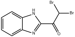 2-(DIBROMOACETYL BENZIMIDAZOLE HYDRO BROMIC ACID SALT 化学構造式