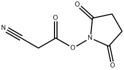 氰基乙酸N-羟基丁二酰亚胺酯,56657-76-2,结构式