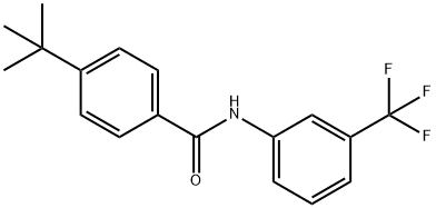 4-tert-butyl-N-[3-(trifluoromethyl)phenyl]benzamide Struktur