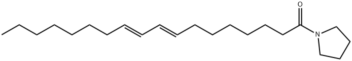 1-[(8E,10E)-1-オキソ-8,10-オクタデカジエニル]ピロリジン 化学構造式