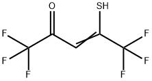 3-Penten-2-one, 1,1,1,5,5,5-hexafluoro-4-mercapto- Structure