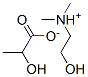 (2-hydroxyethyl)dimethylammonium lactate Structure