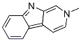 2-メチル-9H-ピリド[3,4-b]インドール-2-イウム 化学構造式