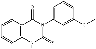 2-MERCAPTO-3-(3-METHOXY-PHENYL)-3H-QUINAZOLIN-4-ONE Structure