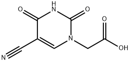 2-[5-Cyano-2,4-dioxo-3,4-dihydro-(2H)pyrimidin-1-yl]acetic acid Structure