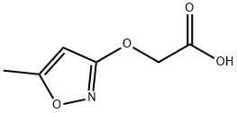 2-((5-甲基异恶唑-3-基)氧基)乙酸, 56674-48-7, 结构式