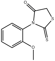 3-(2-methoxyphenyl)-2-sulfanylidene-thiazolidin-4-one Struktur