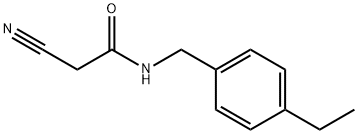 Acetamide, 2-cyano-N-[(4-ethylphenyl)methyl]- (9CI) Struktur