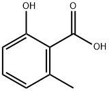 2-羟基-6-甲基苯甲酸 结构式