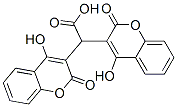 4-hydroxy-alpha-(4-hydroxy-2-oxo-2H-1-benzopyran-3-yl)-2-oxo-2H-1-benzopyran-3-acetic acid Structure