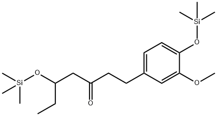 1-[3-Methoxy-4-[(trimethylsilyl)oxy]phenyl]-5-[(trimethylsilyl)oxy]-3-heptanone Struktur