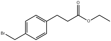 4-broMoMethyl-hydrocinnaMic acid ethyl ester Struktur