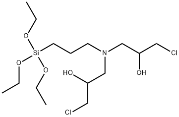 1,1'-[[3-(triethoxysilyl)propyl]imino]bis[3-chloropropan-2-ol] 结构式