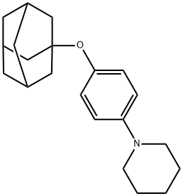 1-[p-(1-Adamantyloxy)phenyl]piperidine Structure