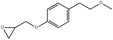 [[4-(2-メトキシエチル)フェノキシ]メチル]オキシラン 化学構造式