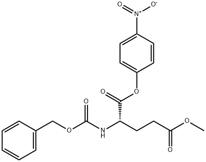 N-[(ベンジルオキシ)カルボニル]-L-グルタミン酸5-メチル1-(4-ニトロフェニル) 化学構造式