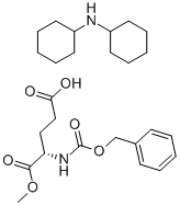 N-CBZ-L-GLUTAMIC ACID ALPHA-METHYL ESTER DICYCLOHEXYL AMMONIUM SALT
 Struktur