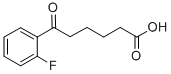6-(2-フルオロフェニル)-6-オキソヘキサン酸 化学構造式