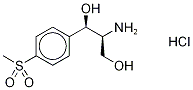 D-(+)-threo-2-amino-1-(p-methylsulphonylphenyl)propane-1,3-diol hydrochloride  Struktur