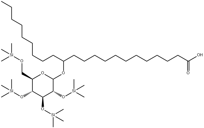 13-[[2-O,3-O,4-O,6-O-Tetrakis(trimethylsilyl)-D-glucopyranosyl]oxy]docosanoic acid Structure